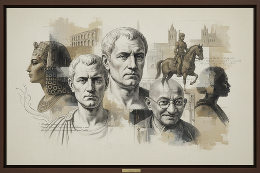 Historical collage - elegant minimalist composition